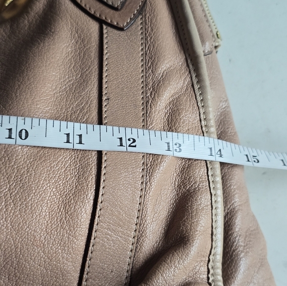 $1195 Marc Jacobs Leather Handbag Women Serengeti Wellington Brown Stone Large - Picture 6 of 16